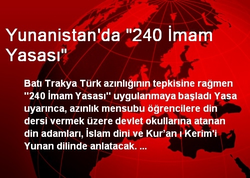 Batı Trakya Türk Azınlığı Söz Konusu Olunca Hepsi Aynı