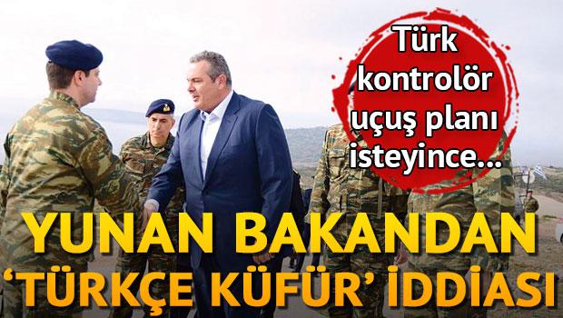 Yunan bakandan ‘Türkçe küfür’ iddiası