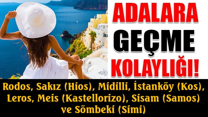 Yunan adalarına kapıda vizeye devam