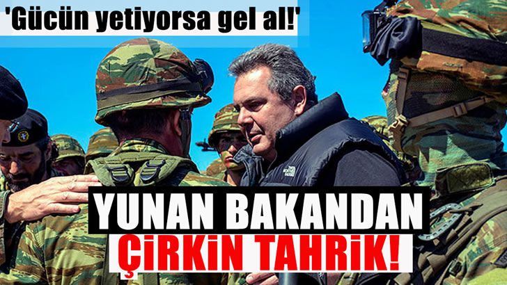 Yunan bakandan bir tahrik daha!