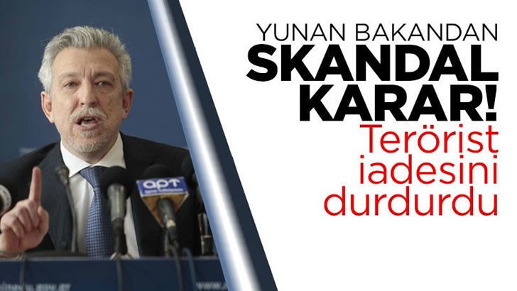 Yunanistan yine teröriste sahip çıkıyor